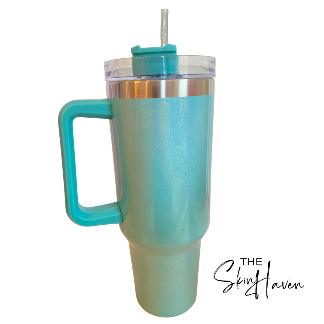 40 oz Tumbler- Seafoam