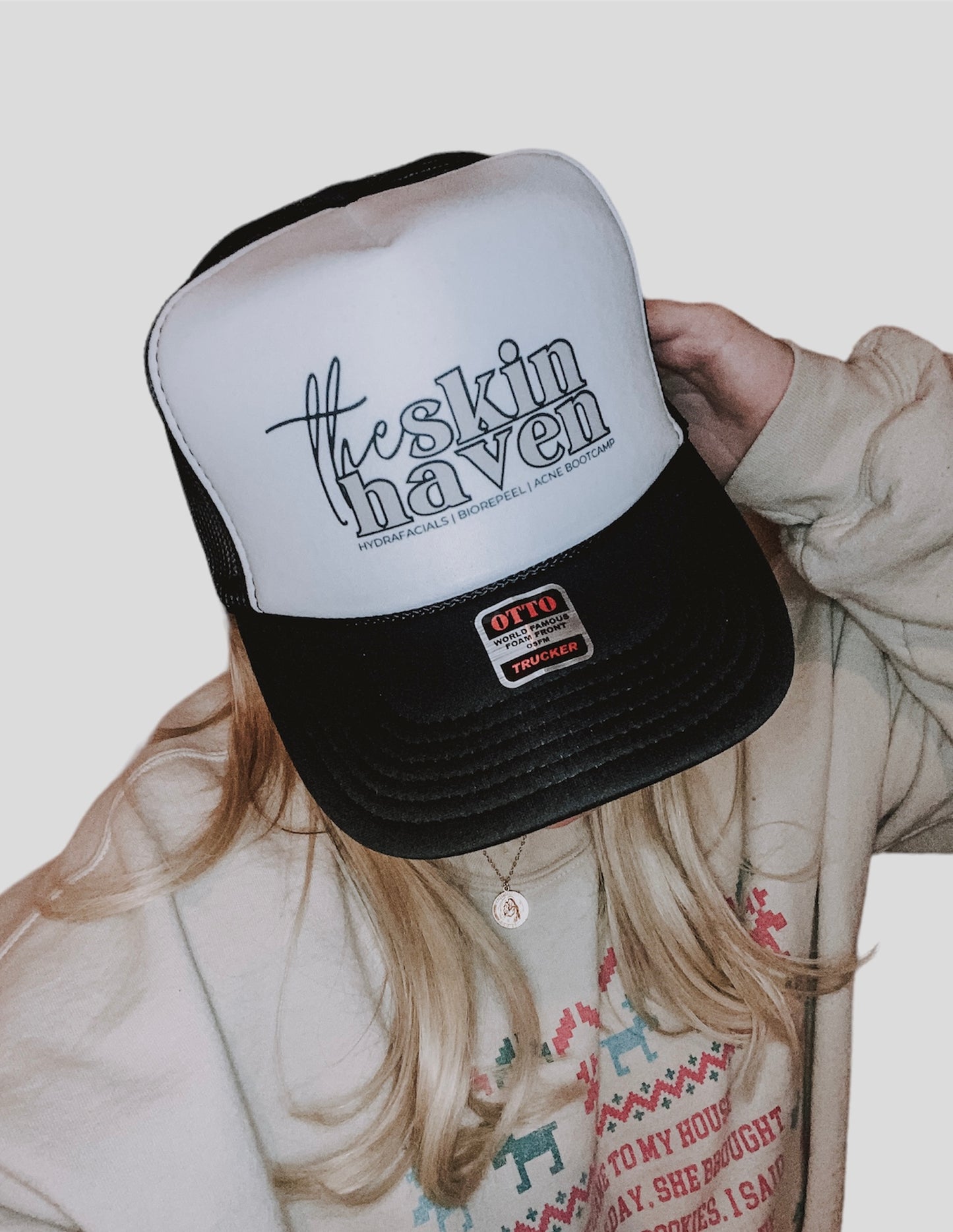 Skin Haven Trucker Hat- Black